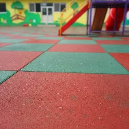 Piso de borracha reciclado para Play Ground c/ 15, 20, 25 e 30 mm